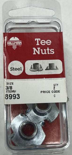 Tee Nuts 3/8 Hillman