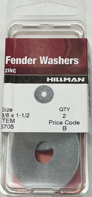 Fenders Washers 3/8x1-1/2 Hillman