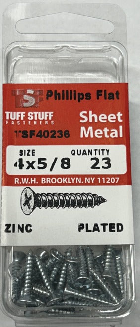 Sheet Metal Screws Flat Head 4 x 5/8