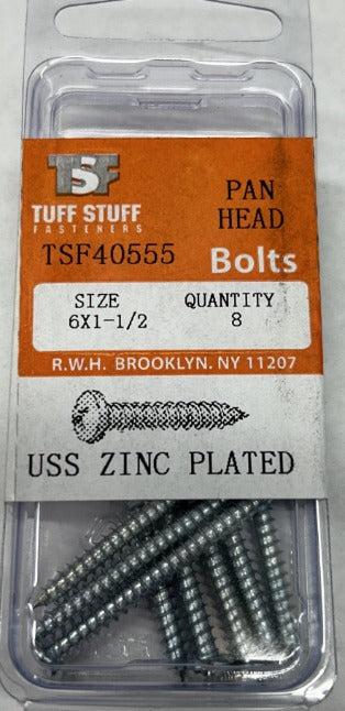 Sheet Metal Screws Pan Head 6 x 1-1/2