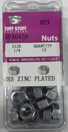Hex Nuts 1/4'' (12 pcs)