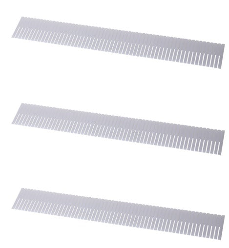 Plastic 3 Drawer Divider White