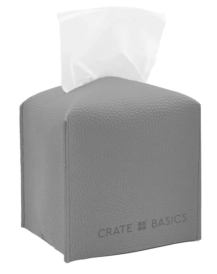 Tissue Box Sleeve Space Grey Square