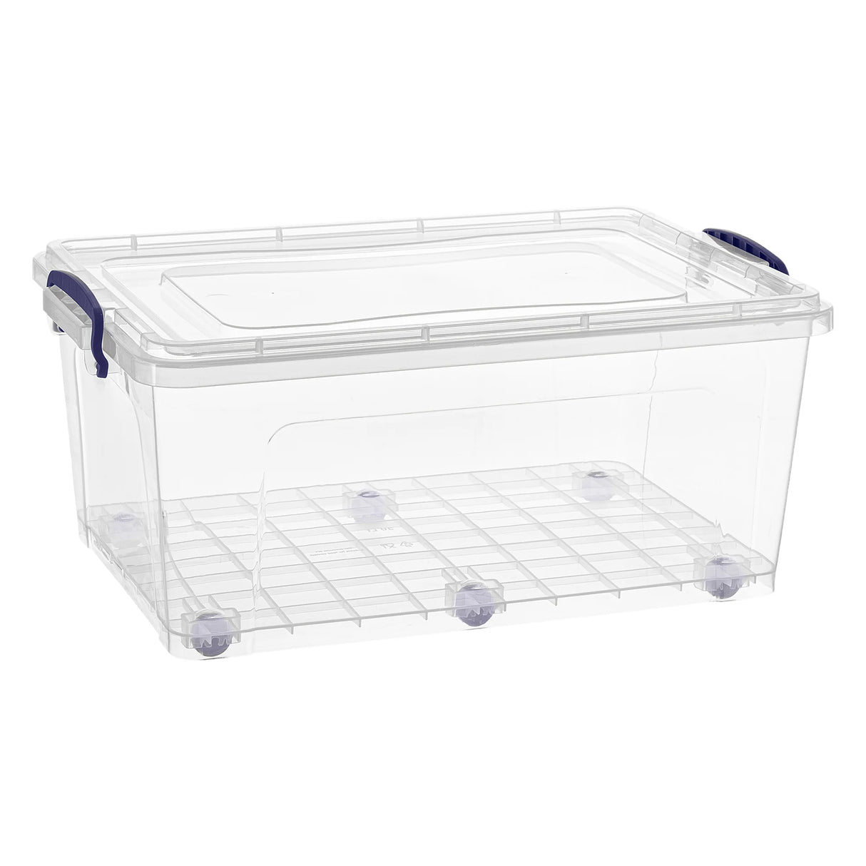Clear Wheeled Storage Box 32QT