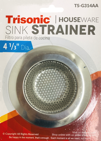 Sink Strainer 4-1/3" Trisonic