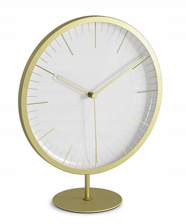Umbra Stand Clock | Modern Gold Table Clock for Home