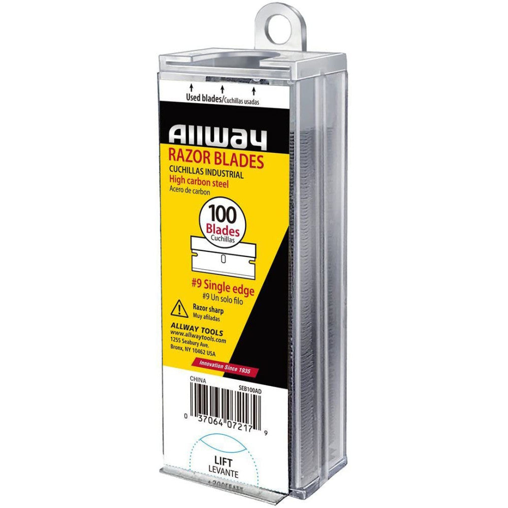 Allway Steel Single Edge Razor Blade 1-9/16 In. L 100 Pk
