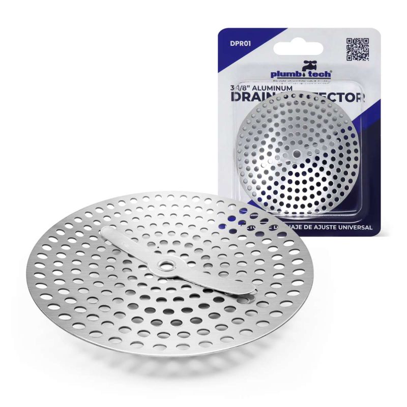 Aluminum Drain Protector 3/8"