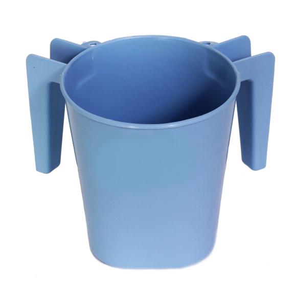 Plastic Square Wash Cup Light Blue (BA154)