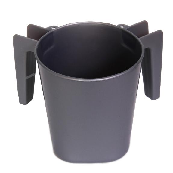 Plastic Square Small Wash Cup Grey (BA156)