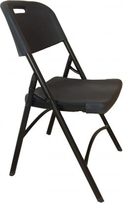 Ontario Folding Chair | Lightweight Black Outdoor Seat