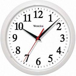 Wall Clock 9-3/4" White Westclox