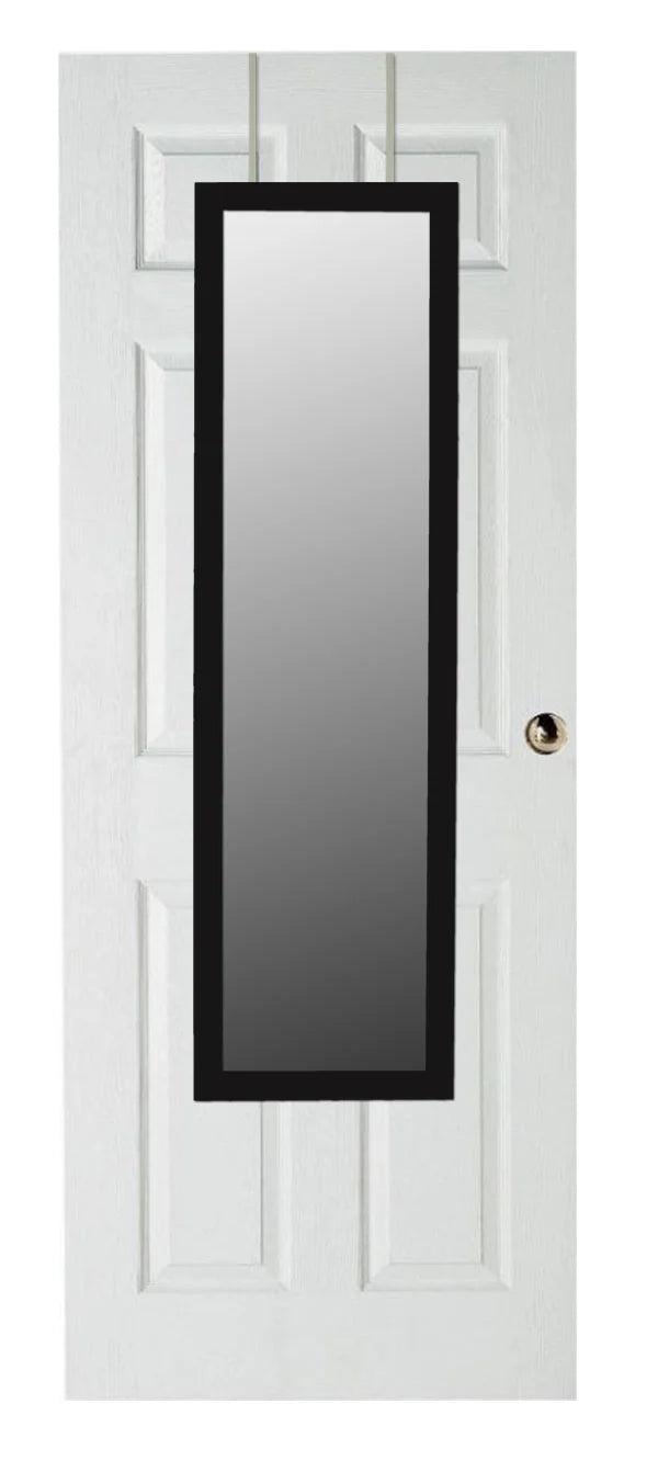 Black Over The Door Mirror Uniware