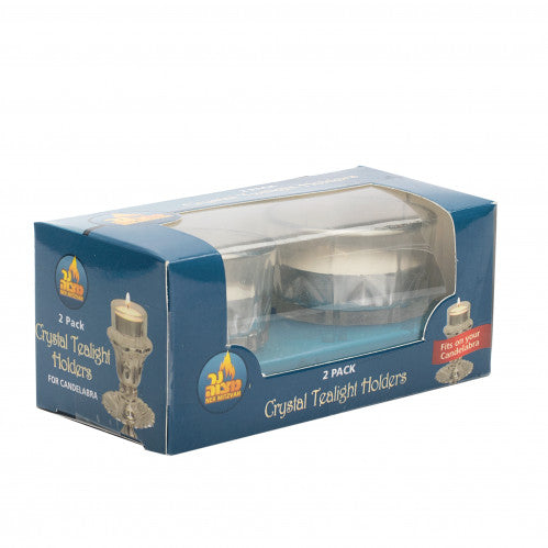 tealight Glass 2pk Ner Mitzvah