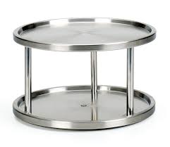 RSVP 2-Tier Stainless Steel Turntable | Lazy Susan