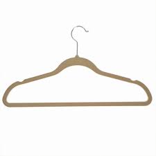 Velvet Hangers 10pk Light Brown Achim