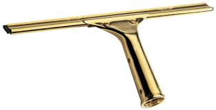 Window Squeegee Brass 12"