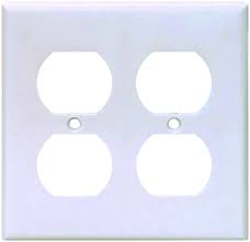 Plate For Duplex-Recep White Eaton