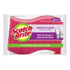 Delicate Scrub Sponges 3pk Scotch Brite