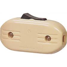 Feed Thru Cord Switch Ivory Eaton