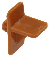 Square Tan Shelf Pin 1/4" Hole x 1/4" Length Hillman