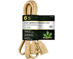 6' Extension Cord Beige Go Green