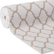 Taupe Quatrefoil 12IN x 10FT Easy Liner