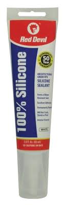 Silicone 2.8oz Tube White Red Devil