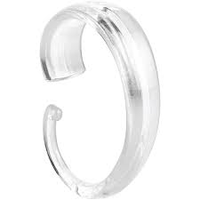 InterDesign Shower Curtain Hooks, Clear, Set of 12