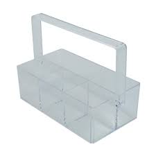 Cosmetic and Jewelry Organizer | 4‑Compartment | Clear | Simplify