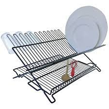 Folding Dish Rack Black