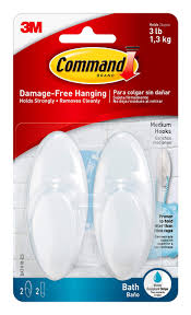 Bath Medium Hook 3LB Command Brand