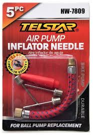 Air Pump Inflator Needle 5PC Telstar
