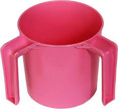 Plastic Round Wash Cup Pink (BA157)