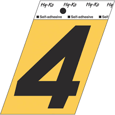 Gold Number/Letters HY-KO
