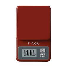 Taylor Compact Digital Kitchen Scale | 11lb/5kg Capacity with LCD Display