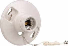 Porcelain Ceiling Lampholder Eaton