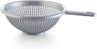 Plastic Strainer with Handle 8.5" Gray YBM