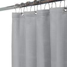 Jaquard Grey Shower Curtain Elle Decor