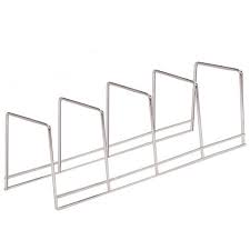 Plate Rack 4-Section | Dish Organizer | Silver | Better Houseware
