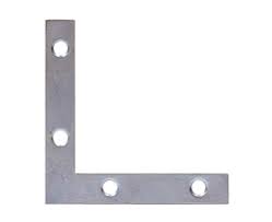 Flat Corner Plate 3" 4pk