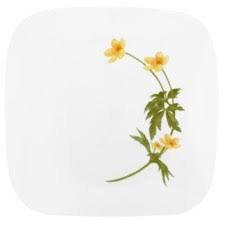 Corelle Buttercup Pattern Square Plate 10.25"