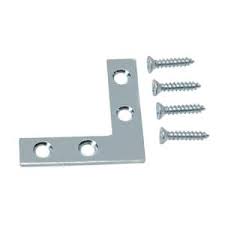 Flat Corner Plate 1-1/2" 4pk