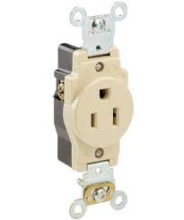 Single Receptacle Beige Eaton