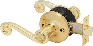 Privacy Scroll Lever Lock Set Door Knob