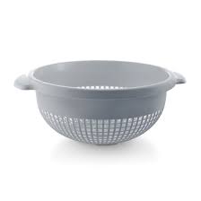 Plastic Round Strainer Large 14" Gray YBM