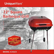 Square Barbeque Grill 22" Uniqueware