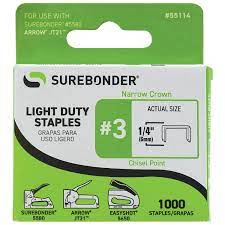 Light Duty Staples 1/4''6mm Surebonder