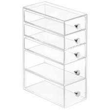 5 Drawer Tower Clear Inter Design