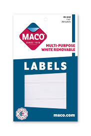 Rectangle Label 1"x3" Maco